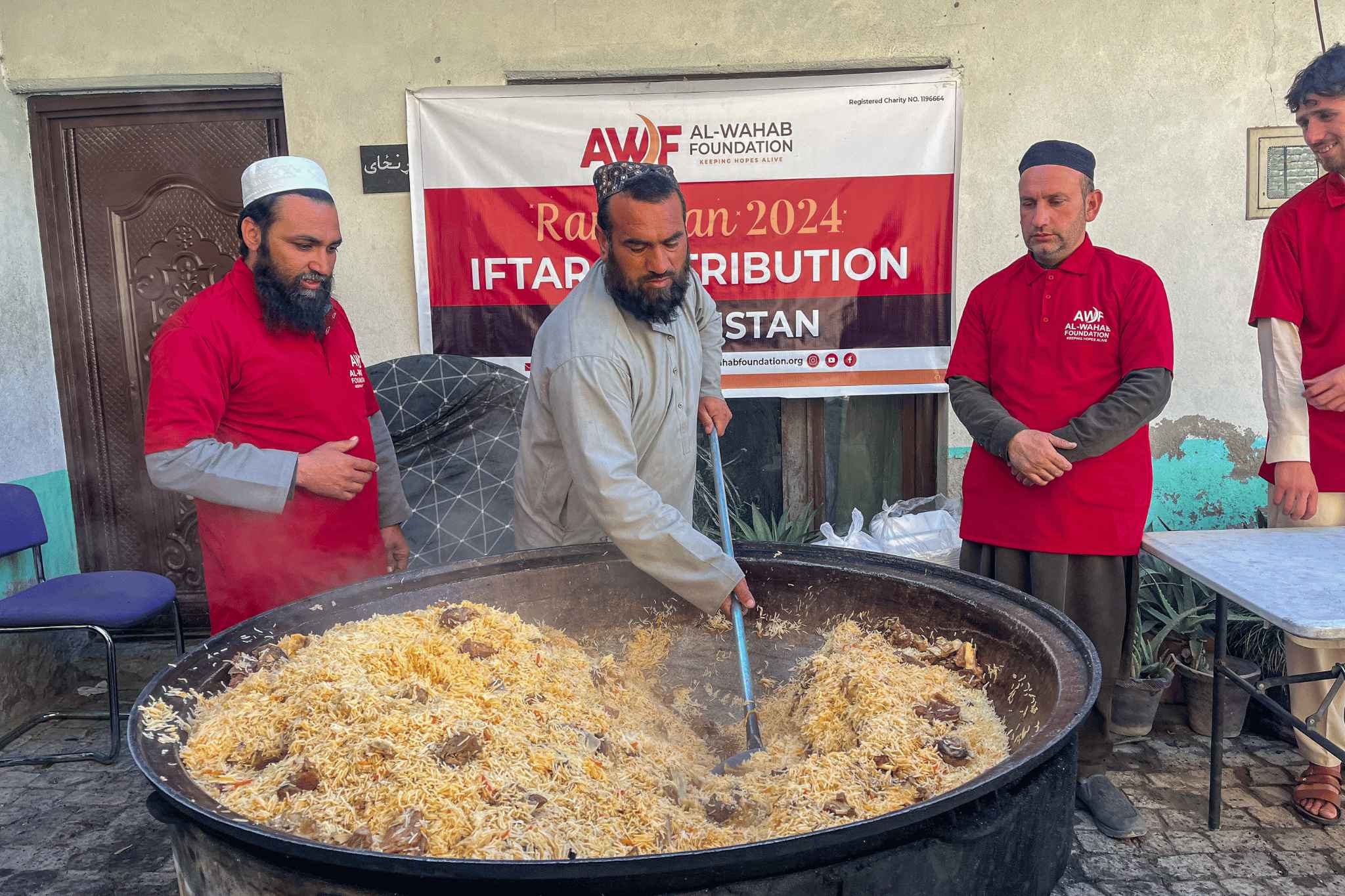 Biryani Cooked for Iftar Distribution