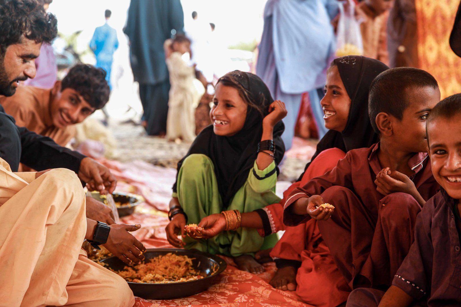 Qurbani meat distribution to the needy